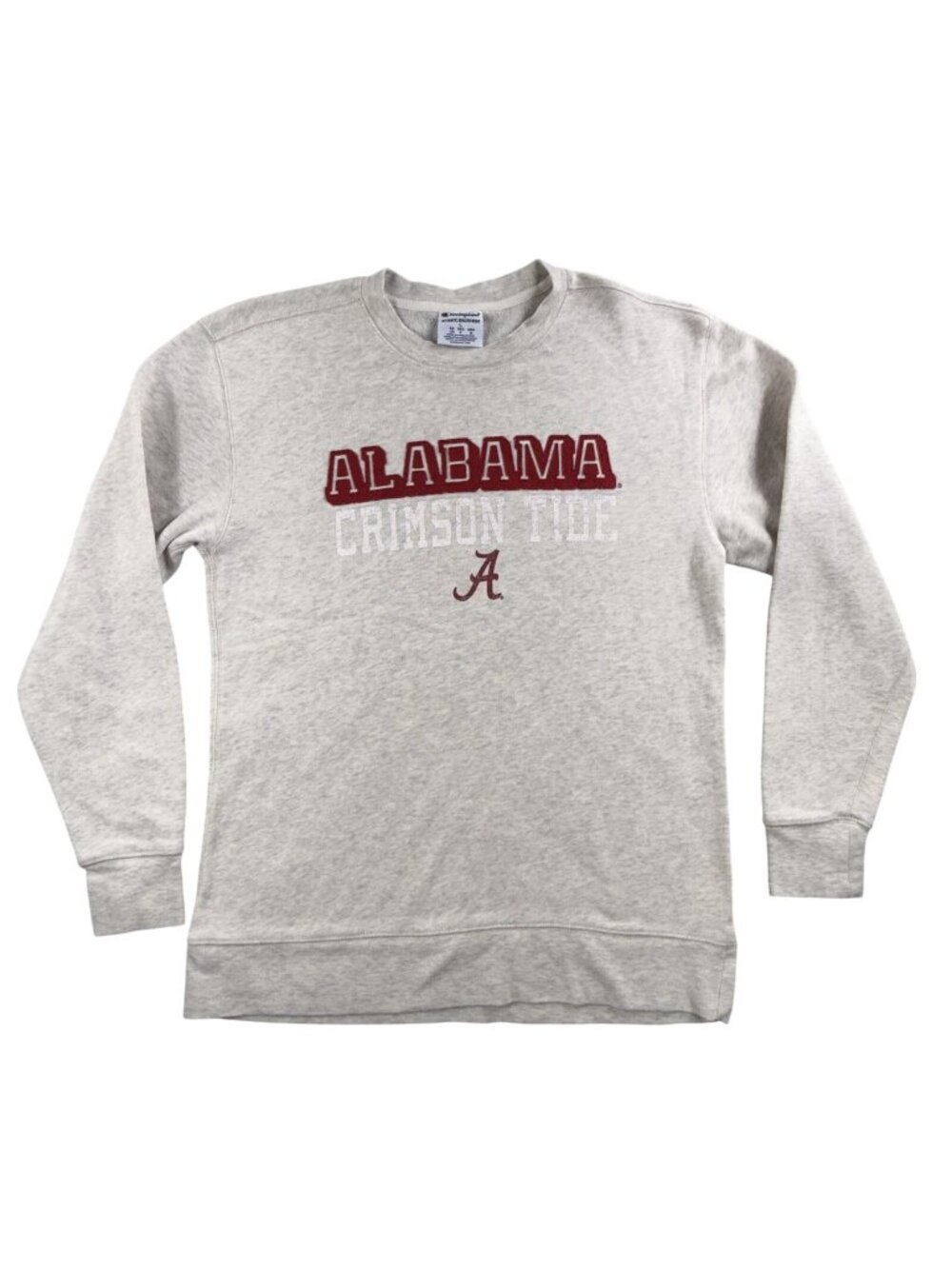 Alabama Crimson Tide Sweatshirt Mens Large Gray NCAA Football Champion Crewneck